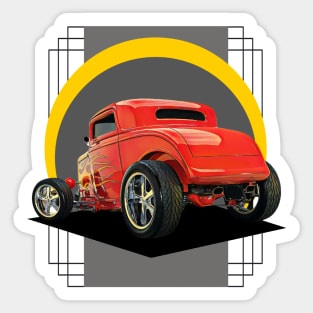 1930 Ford Coupe 3 Window Coupe Sticker